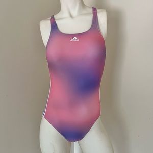 NEW adidas Melbourne Standard Three Stripes one piece bathing suit
